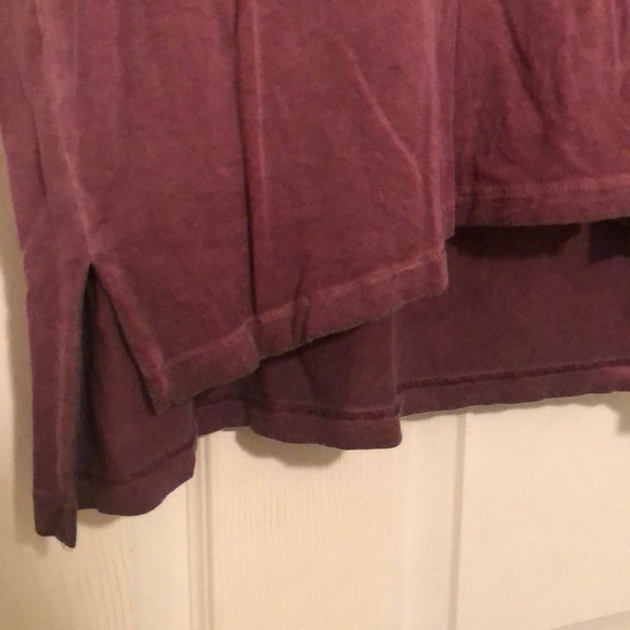 Ditressed Criss Cross U-Neck Soft & Sexy AE Tee - Picture 3 of 4